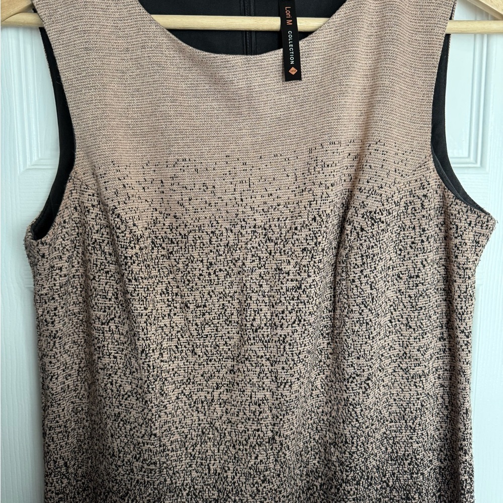 Lori M Black & Champagne Dress M